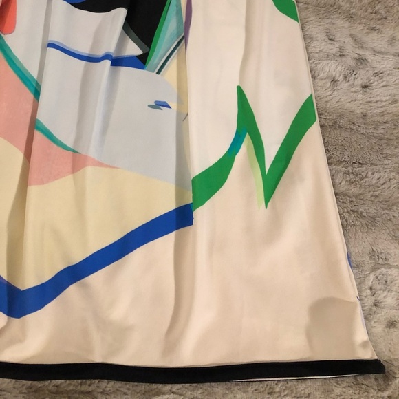 : : ROBERTO CAVALLI Multi Color Abstract Print Sleeveless Short Dress : : - Picture 12 of 16